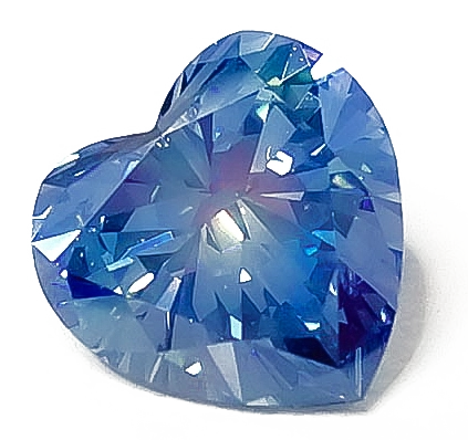 Heart cut memorial diamond from Algordanza