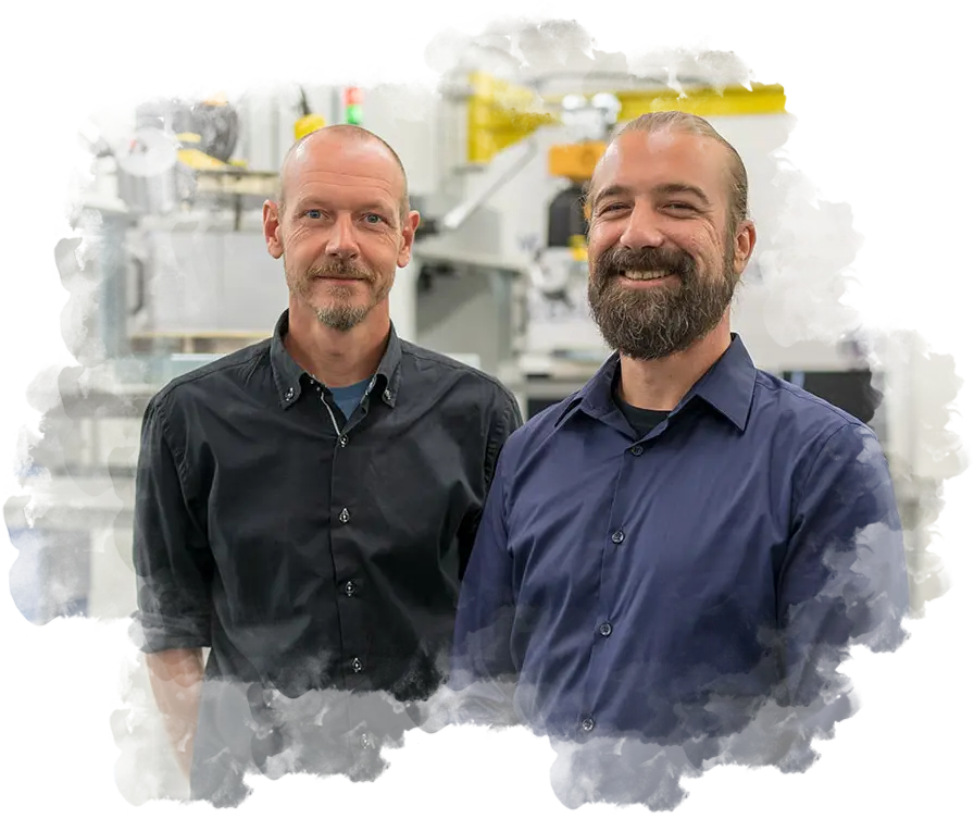 Raphael and René, our production experts